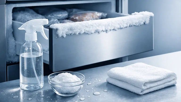 Rozmrazování mrazáku je nyní snadnější než kdy dříve: trik s octem a solí